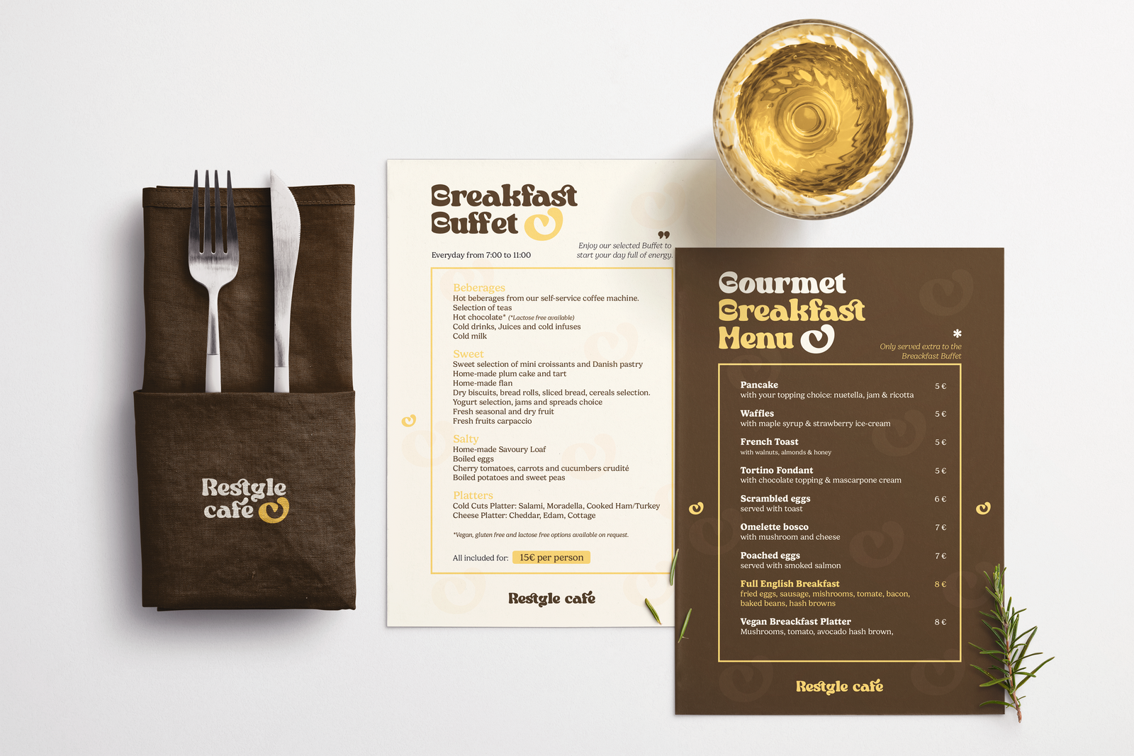 Restyle Cafe Breakfast menu Malta