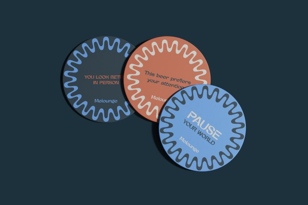 Coaster desing for bar Melounge Malta – La Caballa Agency